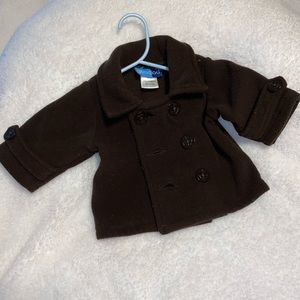 Brown baby boy coat